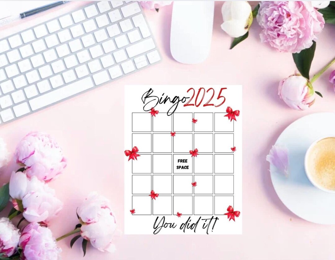 2025 Bingo Card - Etsy