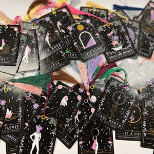 Moon witch tarot bookmarks