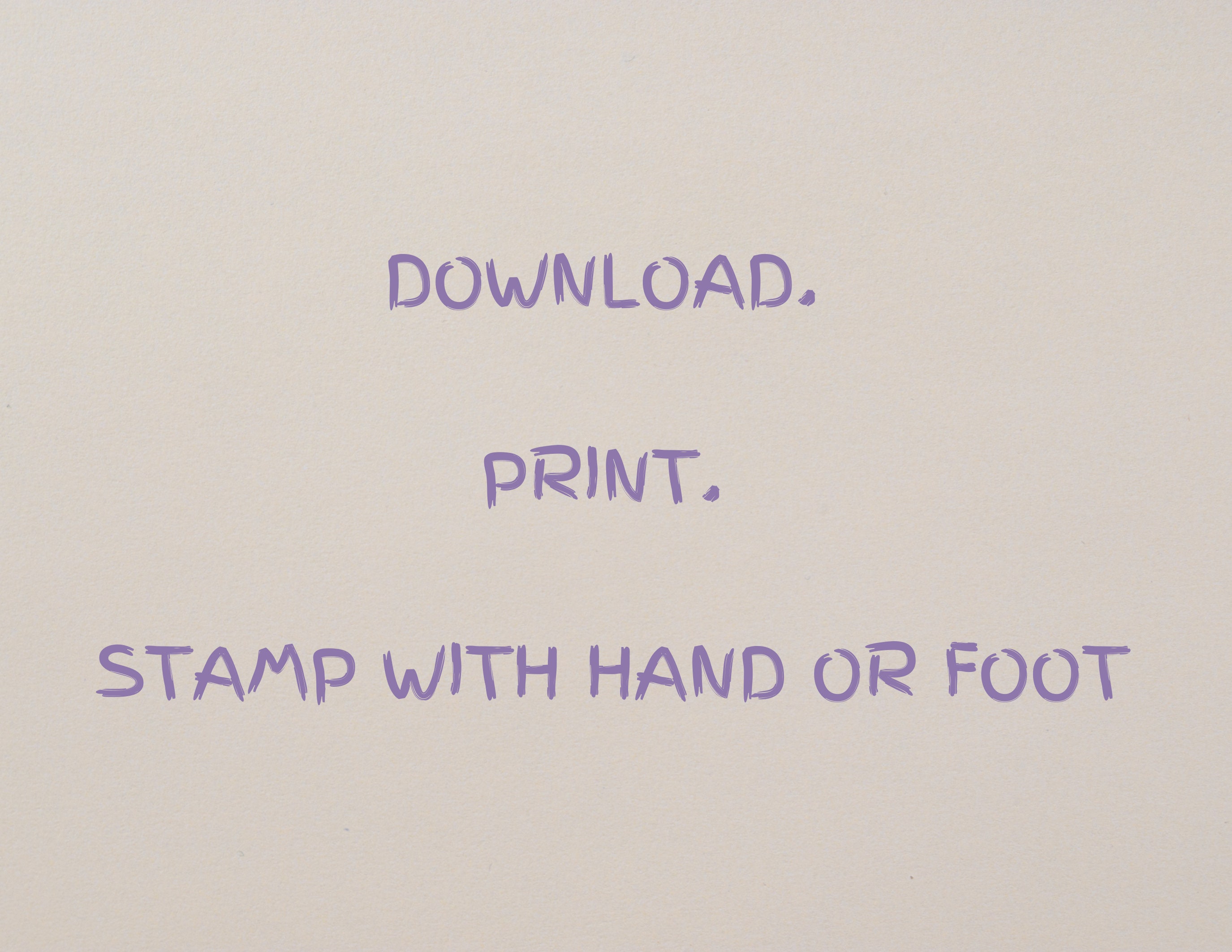 Mother's Day Handprint Art Printable Card to Gift Mommy From Baby ...