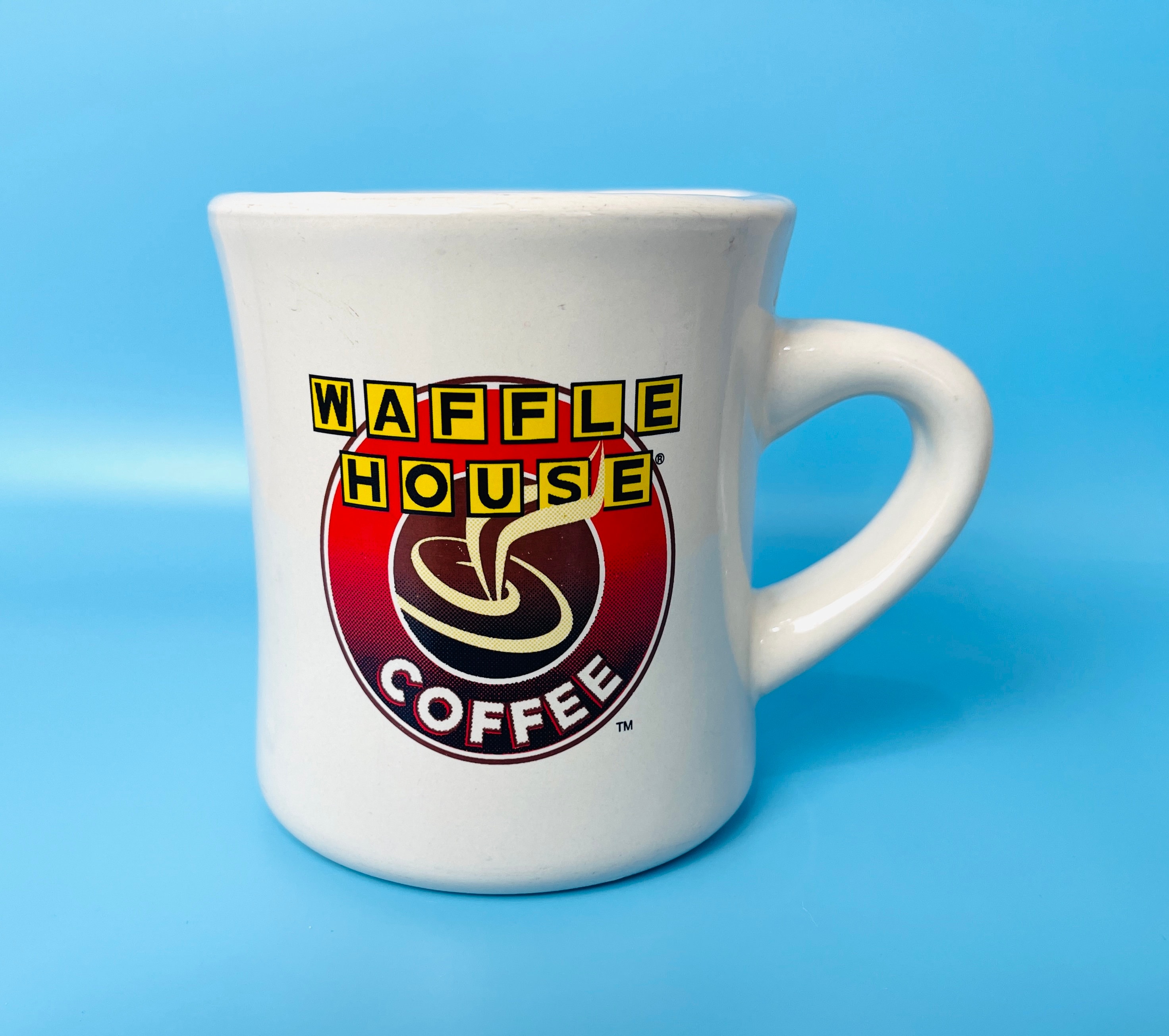 Vintage Waffle House Restaurant Coffee Mug Retro Tea Cup White Heavy  Ceramic 10 OZ Capacity 