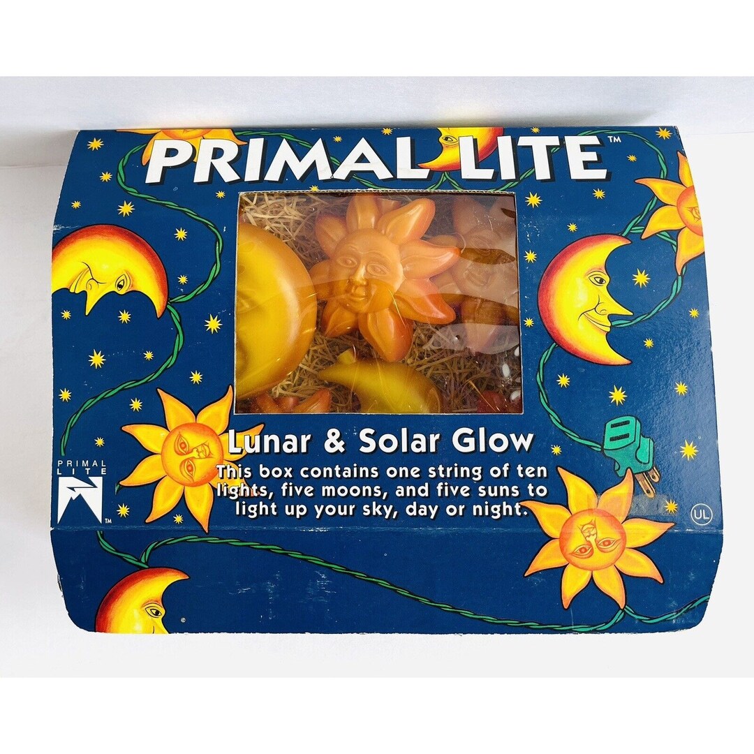 Primal Lite Lunar & Solar Glow String Lights Sun Moon Blow Etsy