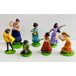 7 Encanto Disney Store Figures~PVC Cake Toppers~Disney Encanto Birthday Party~Toy Figurine Set