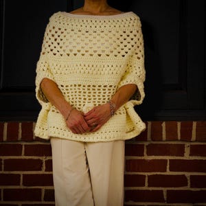 Handmade Crochet Poncho | Stylish Boho Pullover | Cozy Artisan Cape Top
