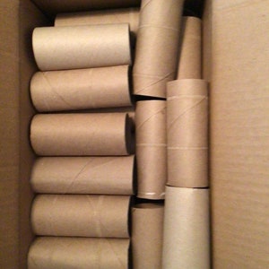 83 Toilet Paper Roll Tubes Clean CRAFT Project ART Supplies GARDEN Seed  Starts