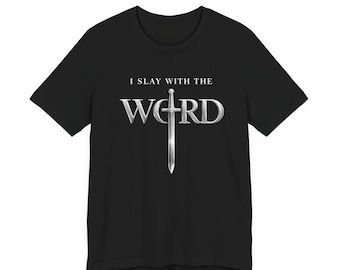 Camiseta "Yo Mato con la Palabra" / Basada en la Fe - Corte Unisex