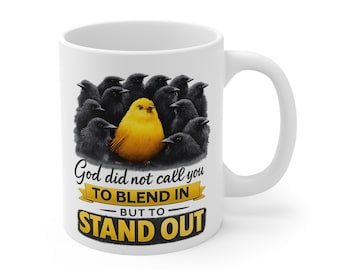 Taza inspiradora "Nunca pensé que me mezclaría"