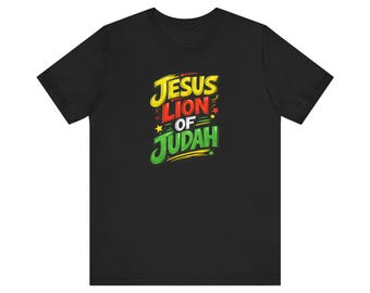 Camiseta de Jesús León de Judá / Tipografía de la fe cristiana