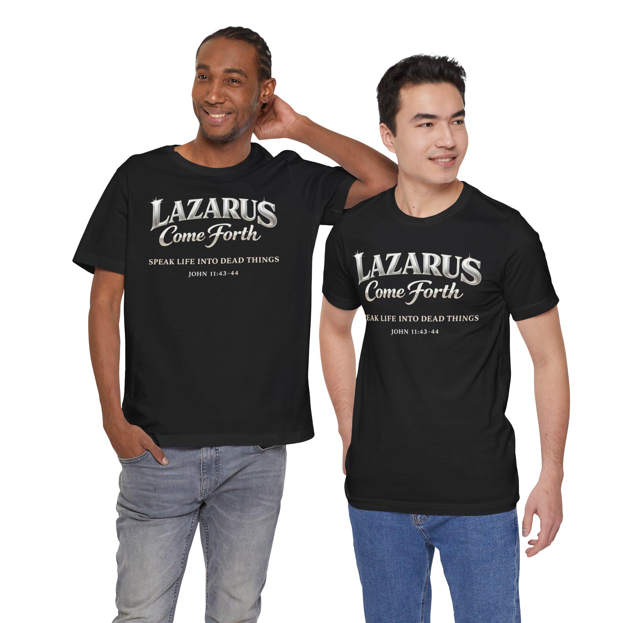 BABYL L FORTH TEE Tシャツ Lサイズ Lazarus Come Forth Tee | Christian Scripture John 11:43-44-unisex