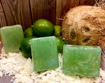 Lime & Coconut Glycerin Soap - 3 Sizes