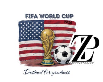 USA FIFA World Cup 2026 flag, Destined For Greatness FIFA World Championship, World Cup Shirt Png, Football Tournament World Cup Sublimation