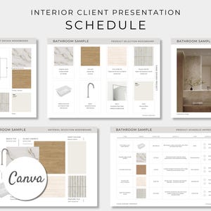 Interior Design Client Presentation Schedule, Fixtures and Finishes Schedule, Interior Material Selection, FF and E Client Approval Schedule