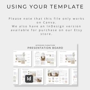 Interior Furniture Presentation Board, Editable Canva Mood Board, Interior Design Project Proposal, Finishes Selection, Client Presentation image 9