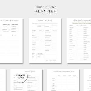Huisaankoopplanner, checklist woningaankoop, documenten huizenjacht, huisorganisatiebundel, digitale checklist