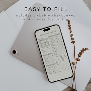 House Hunting Checklist, Editable Checklist, Property Search, Home Organisation Document, House Buying Planner image 3