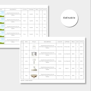 Product is completely customisable with Canva. You can change the fonts, colours, text and images. The schedule includes title page, content page, sample page, blank page and end page