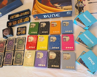 Dune GF9 Ultimate Game Insert Organizer with colored house boxes Fits all expansions!