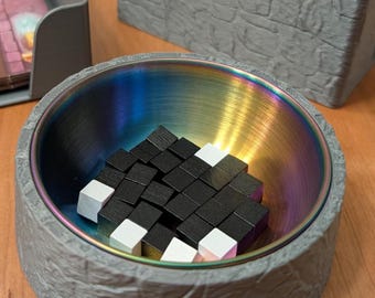 Tile Holders with metal clank sound dish: Stone Dungeon Theme