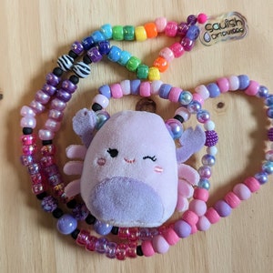 Squishmallow 2&quot; Kandi Necklace