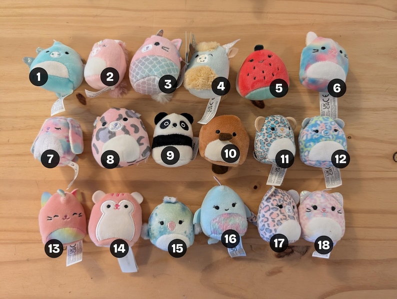 Squishmallow 2" Kandi Necklace image 3