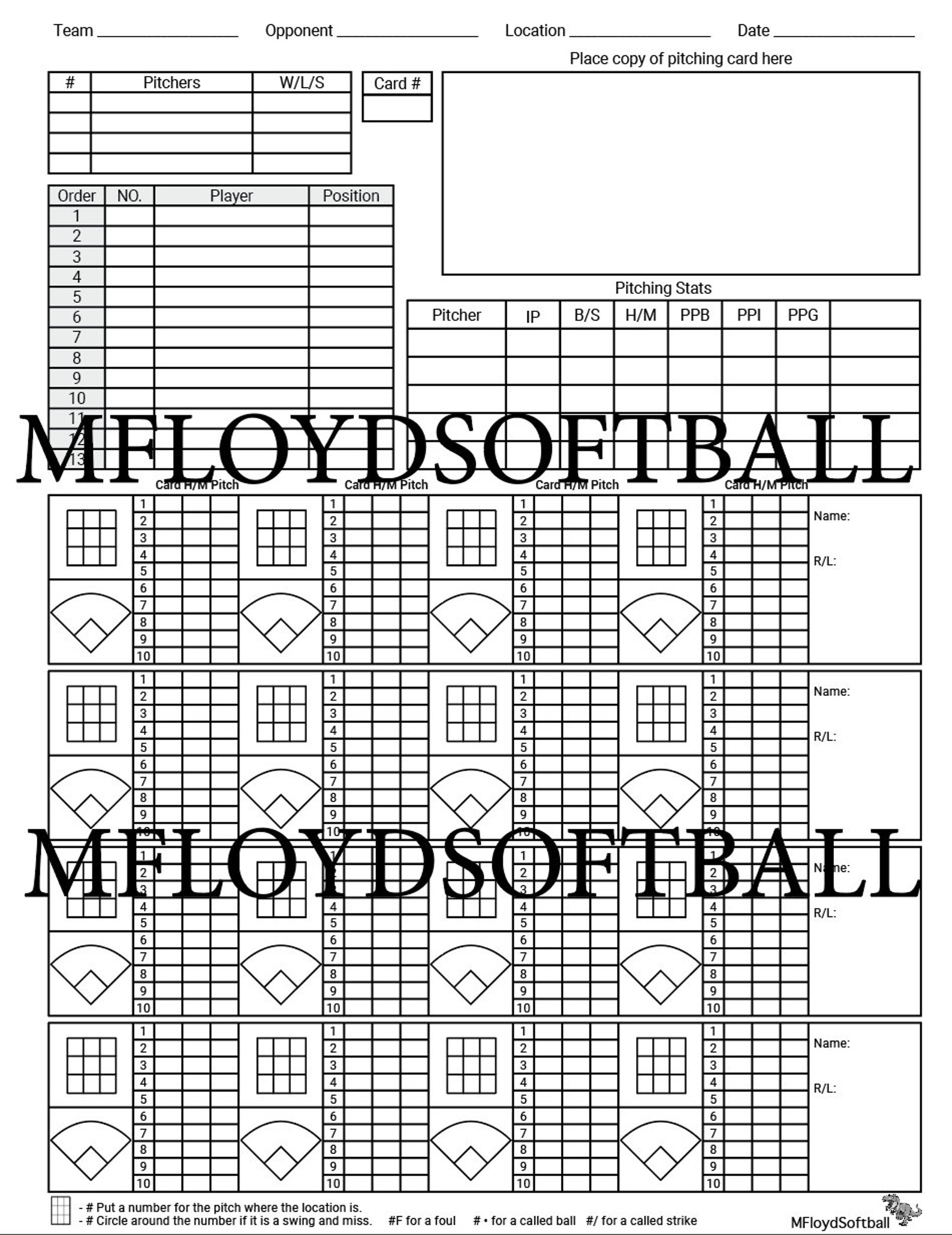 Pitch Tracker Bundle - Etsy