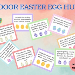 Easter Scavenger Hunt, Indoor Easter Scavenger Hunt, Easter Game for Kids, Easter Treasure Hunt for Kids, Printable Instant Download