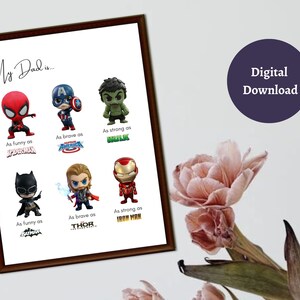 Marvel fathers day - Etsy