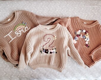 Unique Embroidered Baby Sweater
