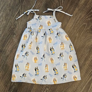 Handmade Bluey Dress - 18-24M