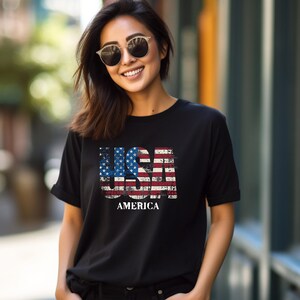 USA Tshirt July 4th Red, White and Blue Shirt Men Shirt Independence Day Women Tshirt Patriotic 4th of July Shirt America Holiday