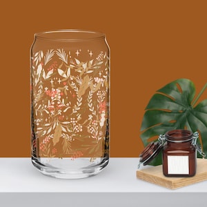 Soda Dose Glastasse, Weihnachtskanne Glas, Eiskaffeeglas, Eiskaffeetasse, Feiertagstasse, Weihnachtstasse, Geschenk für sie, Weihnachtsgeschenk