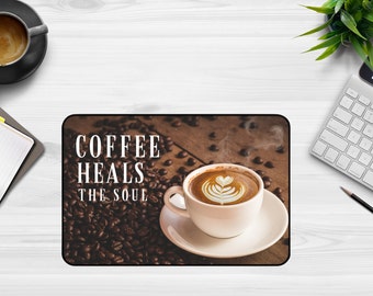 Alfombrilla de escritorio para café, regalo para amantes del café, alfombrilla de ratón grande para ordenador, decoración para el hogar y la Oficina, alfombrilla para teclado y ratón para juegos
