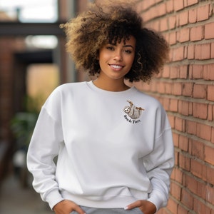 Hang In There Sweatshirt Sloth Sweatshirt Animal Sweatshirt Comfort Colors 1566 Sweatshirt with Soft Fleece Lining Soft Pullover