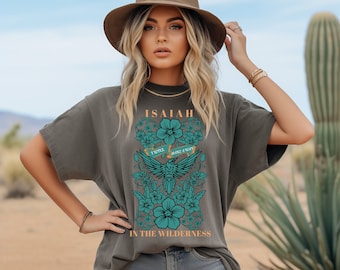 Bibel Vers Tshirt Komfort Farben Christian Tshirt Geschenk für Christen Jesus Bekleidung Schrift Shirt Jesaja religiösen Shirt Glaube