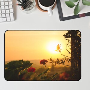 Computer Desk Mat Scenic Mousepad Keyboard Mat Gift For College Student Sunrise Desk Mat Desk Organizer Home Office Decor