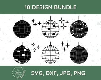 Disco Ball SVG Bundle, Sparkle and Shine (Digital Download)