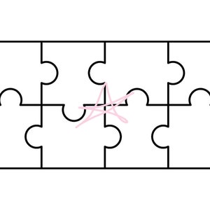 Puzzle template cut out diy jigsaw