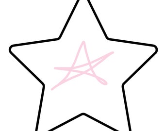 Christmas star coloring kids crafts cut out diy