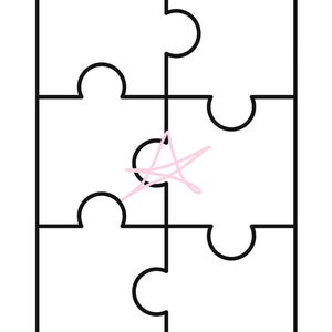 Puzzelsjabloon digitale pdf