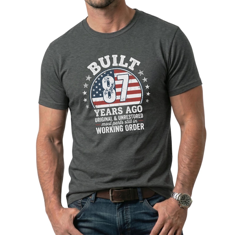 Birthday T Shirt 87th - Etsy