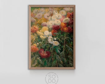 Kitchen Art Print, Vintage Floral Painting, Kitchen Shelf Decor, Vintage Botanical Wall Art | SKU 554