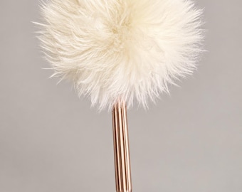Vintage Inspired Refillable Body Powder Applicator - Gold