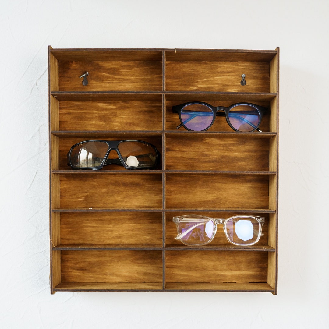 Sunglasses Display Shelf Sunglasses Holder Glasses Wall Etsy