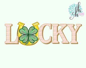 Lucky St. Patrick’s Day PNG | Sublimation Design | Digital Download | Instant Download