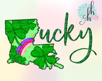 Louisiana Lucky Cajun St. Patrick’s Day PNG | Sublimation Design | Digital Download | Instant Download