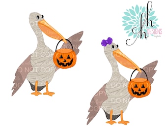 Pelican Mummy Halloween Sublimation Design PNG | Digital Download