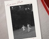 Simple Photo Save the Date Template | Editable Wedding Postcard in Canva | Modern Romantic Minimal Save the Date | 5x7 Printable