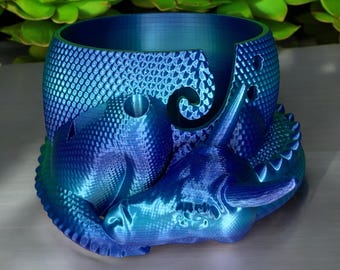 Sleeping Dragon Yarn Bowl for Knitting and Crochet