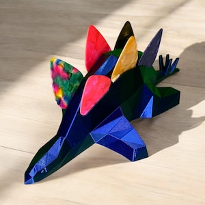 Plektrum Halter Dinosaurier für Kinder - 3D Gedruckt Stegosaurus Plektrum Organizer