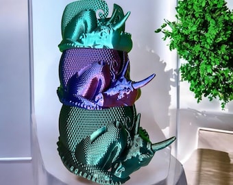 Dragon Yarn Bowl with Tool Slots 3D Printed Crochet Organizer for Knitting and Yarn Storage Gift