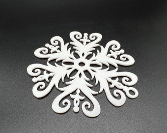 3D Printed Snowflake Decoration (4 pack)